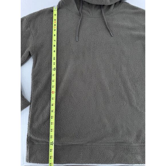 32 Degrees Heat Sherpa Hoodie Size L Sweatshirt Tunic Soft Cozy Pullover Brown - Picture 7 of 12
